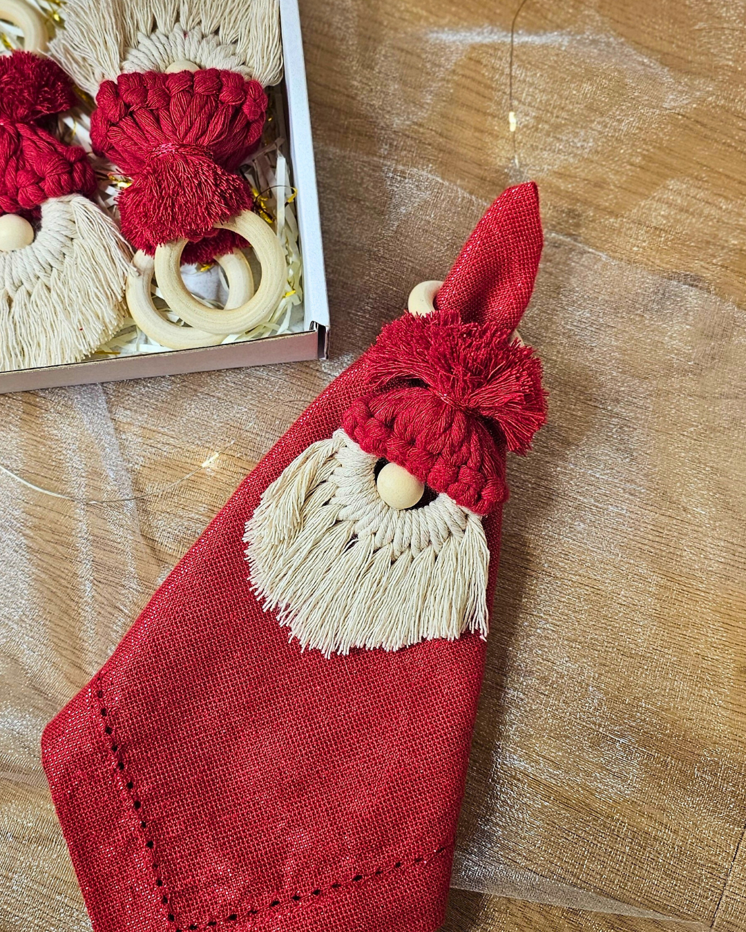 Porta guardanapos em Macramé