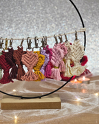 Porta-chaves Coração - Macramé